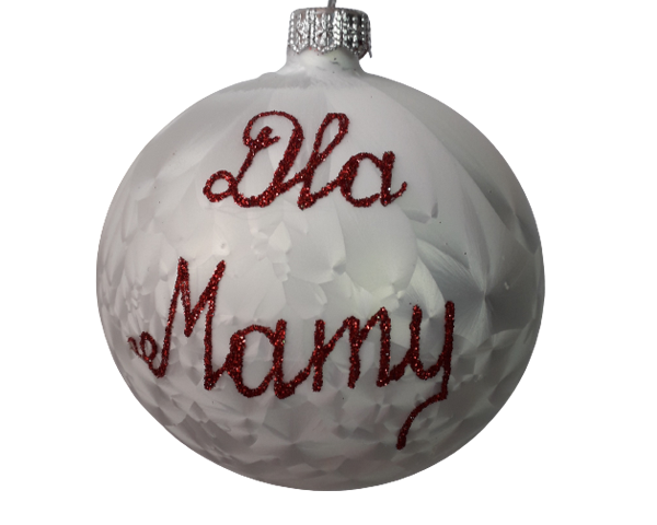Bombki szklane z dedykacja 3